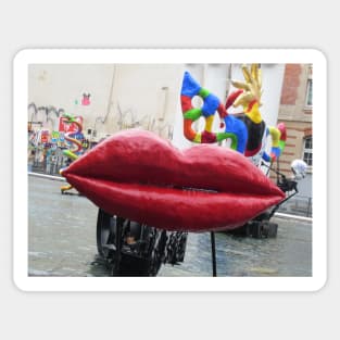 Paris Place Igor Stravinsky Fountain Sticker